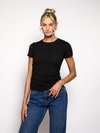 Lexie short sleeve top | Tall | Black