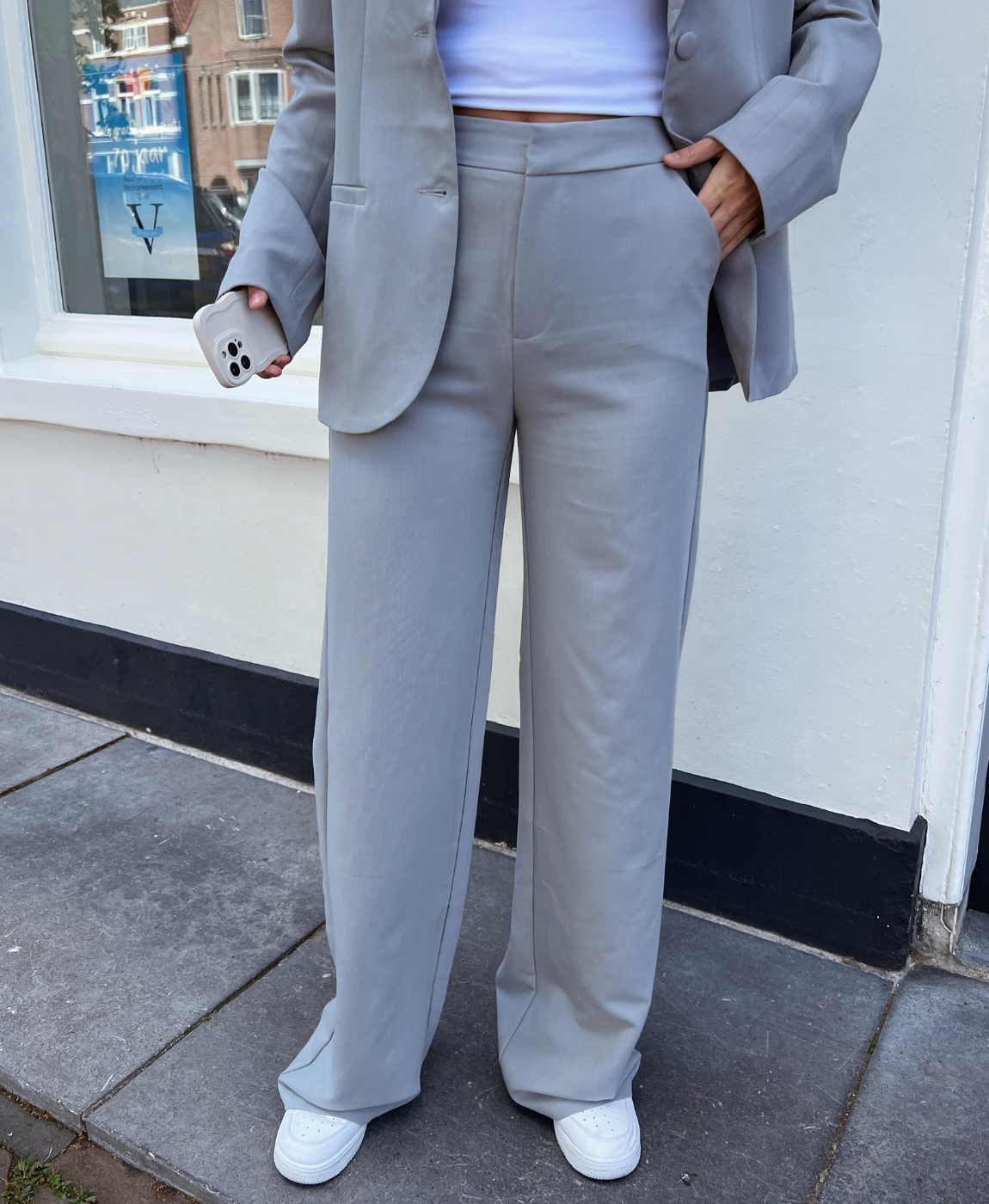 Nova | Wide leg trousers | Grey | Tall