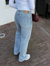 Maddy Wide Leg Jeans | Washed blue | Stretch | Tall