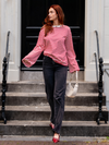 Sassy | Super Wide Leg Jeans | Stretch | Washed black | Tall