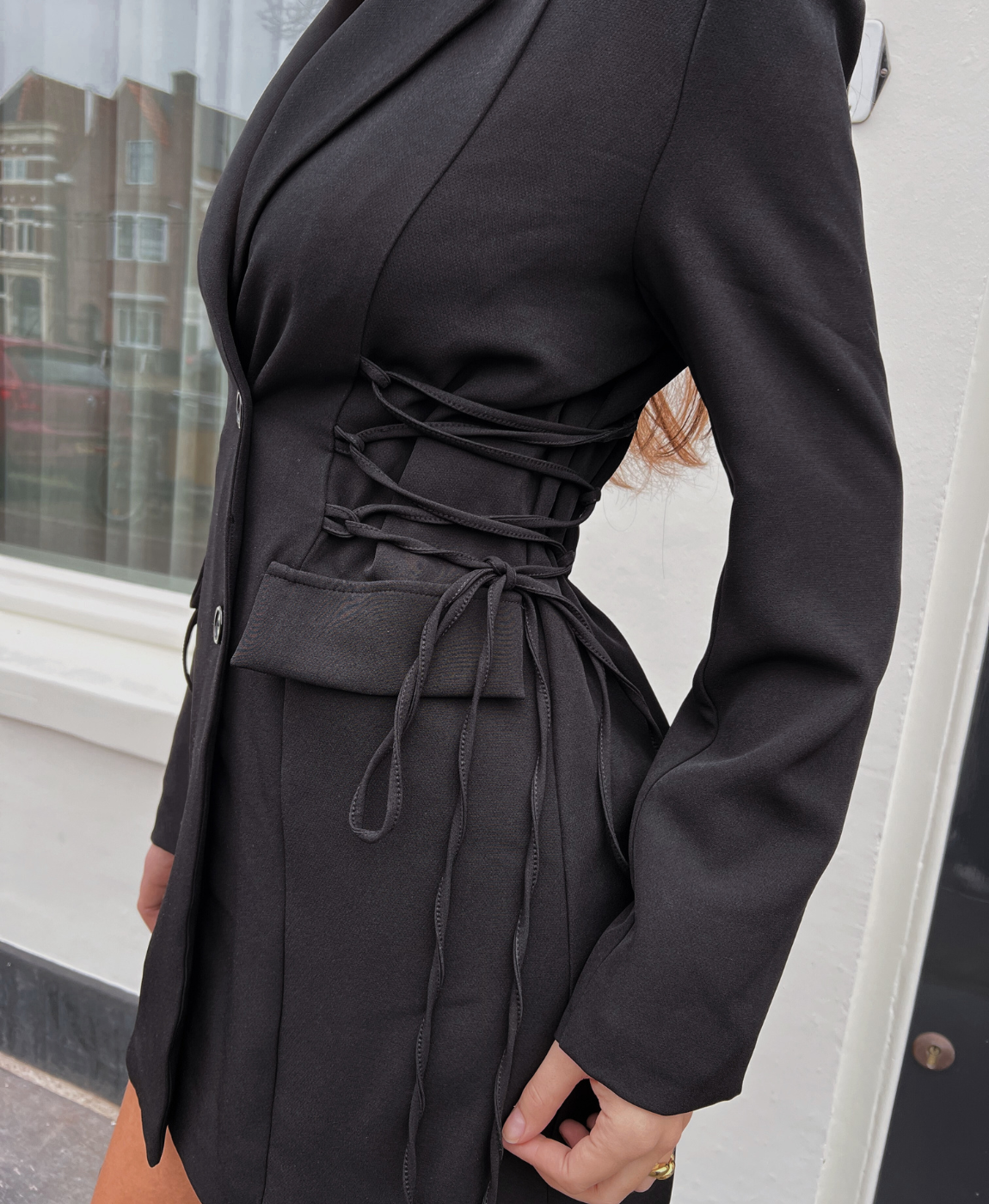 Bobby Blazer Dress | Black | Tall