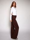 Elle | Super Wide Leg Jeans | Stretch | Donkerbruin | Tall
