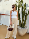 Lauren pants | Linen | Beige | Tall