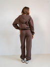 Khloe Zipper Hoodie | Brown | Tall