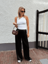 Gigi Satin pants | Tall | Black