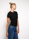 Lexie short sleeve top | Tall | Black