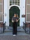 Amber Polkadot top | Black white | Tall