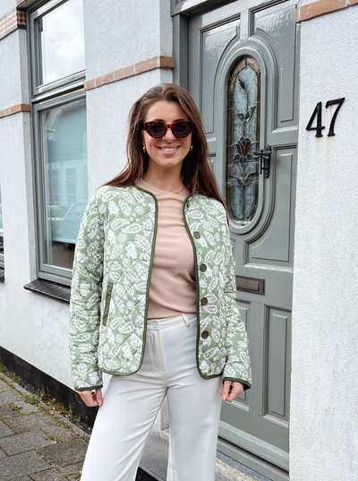 Pearl print jacket | Tall | Green