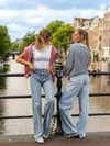 Jade Super Wide Leg Jeans | Mid waist | Light blue | Tall