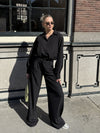 Jip | Cropped blouse | Black | Tall