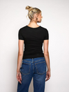 Lexie short sleeve top | Tall | Black