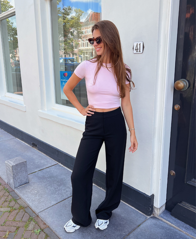 Nova | Wide leg trousers | Black | Tall