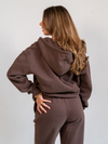 Khloe Zipper Hoodie | Brown | Tall