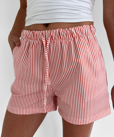 Lize shorts | Red striped | Tall