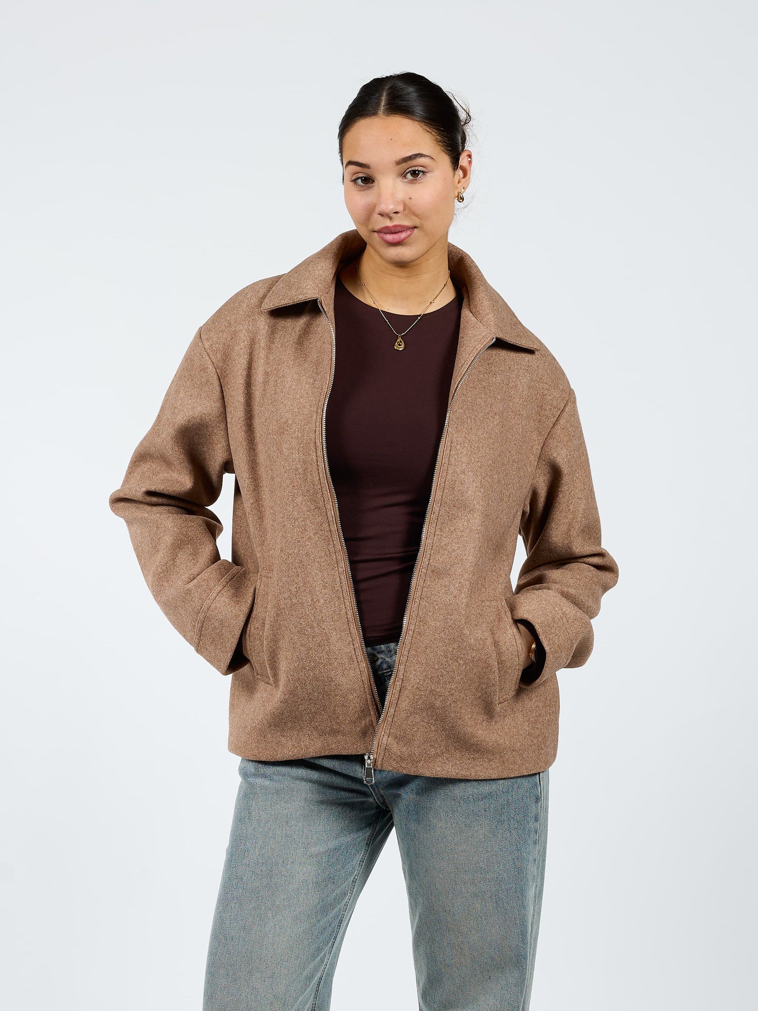 Aya oversized jacket | camel | Tall