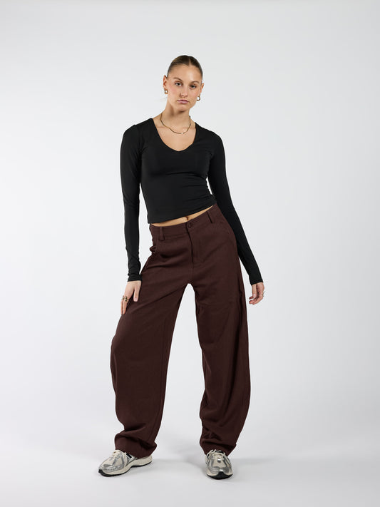 Bobby Balloon Pants | Dark Brown | Tall