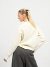 Camille Knit | Off-white | Red print | Tall