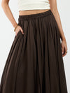 Celine Maxi Skirt | Dark Brown | Tall