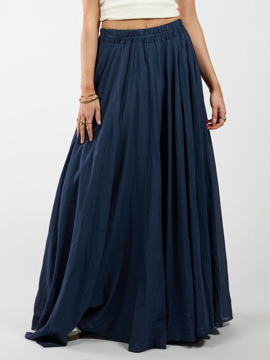 Celine Maxi Skirt | Dark Blue | Tall