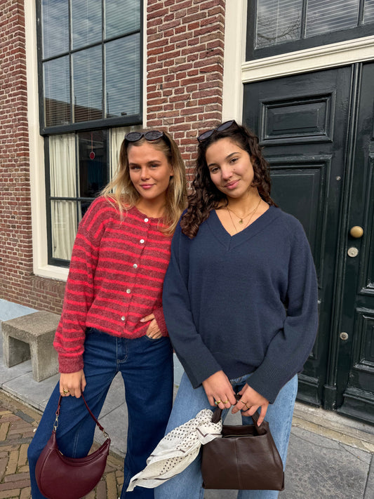 Chloé V-Neck Knit | Navy | Tall