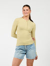 Cilia | Long sleeve button-up top | Green | Tall