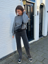 Diamond Wide Leg Jeans | Grey | Stretch | Tall