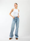 Sassy | Super Wide Leg Jeans | Stretch | Blue | Tall