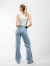 Sassy | Super Wide Leg Jeans | Stretch | Blue | Tall