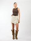 Liv | Denim Skort | Cream | Tall