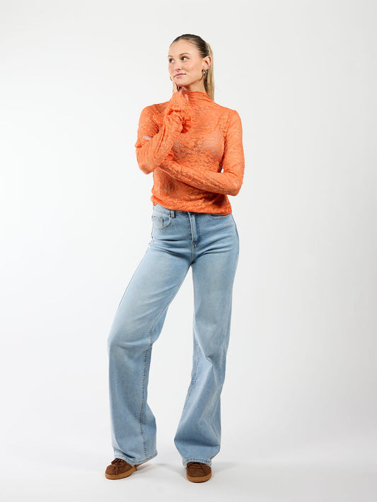 Bowi lace top | Tall | Orange