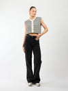 Sassy | Super Wide Leg Jeans | Stretch | Washed black | Tall
