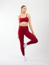 Sports leggings | Burgundy | Tall