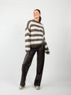 Kaya Knit | Brown striped | Tall