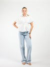 Leela Fitted Blouse | White | Tall
