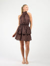 Julie Polkadot Dress | Dark Brown | Tall