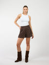 Ava Polkadot shorts | Dark brown | Tall