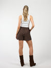 Ava Polkadot shorts | Dark brown | Tall