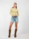 Cilia | Long sleeve button-up top | Green | Tall