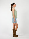 Isa Knitted Vest | Sage Green | Tall