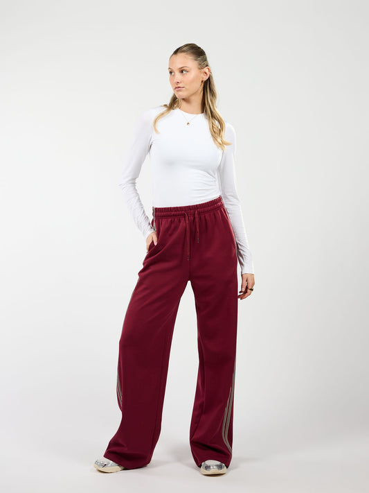 Izzy pants | Dark purple with stripe | Tall