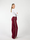 Izzy pants | Dark purple with stripe | Tall