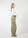 Izzy trousers | Sage green with stripe | Tall