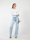 Josie | Mid-Waist Jeans | Light Blue | Stretch | Tall