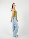 Hazel | Button-down Tank Top | Green | Tall