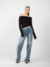 Lieke off shoulder top | Tall | Black