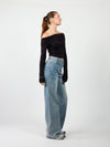 Lieke off shoulder top | Tall | Black