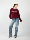 It's like a club | Knitted sweater | Bordeaux | Tall
