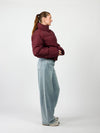 Mara Cropped Puffer Jack | Bordeaux | Tall
