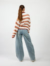 Kaya Knit | Terracotta gestreept | Tall