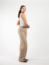 Kate | Wide leg trousers | Taupe | Tall